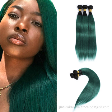Vendors Dark/Light/Mixed T1BGreen Ombre Color Bundles Unprocessed Mink Virgin Brazilian Human Hair Extension Bundles